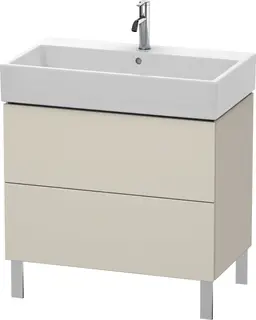 Duravit L-Cube Servantskap m/2 skuffer 784x582x459 mm, Taupe Matt