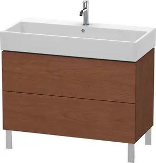 Duravit L-Cube Servantskap m/2 skuffer 984x582x459 mm, Amerikansk Valn&#248;tt