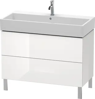 Duravit L-Cube Servantskap m/2 skuffer 984x582x459 mm, Hvit H&#248;yglans