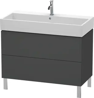 Duravit L-Cube Servantskap m/2 skuffer 984x582x459 mm, Grafitt Matt