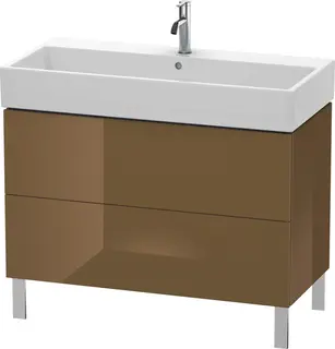 Duravit L-Cube Servantskap m/2 skuffer 984x582x459 mm, Olivenbrun HG