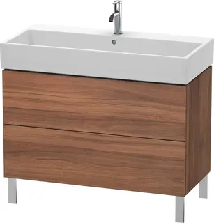 Duravit L-Cube Servantskap m/2 skuffer 984x582x459 mm, Natur Valn&#248;tt