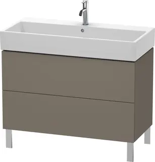 Duravit L-Cube Servantskap m/2 skuffer 984x582x459 mm, Flanellgr&#229; Matt