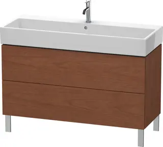 Duravit L-Cube Servantskap m/2 skuffer 1184x582x459 mm, Amerikansk Valn&#248;tt