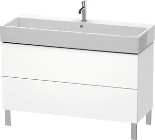 Duravit L-Cube Servantskap m/2 skuffer 1184x582x459 mm, Hvit Matt