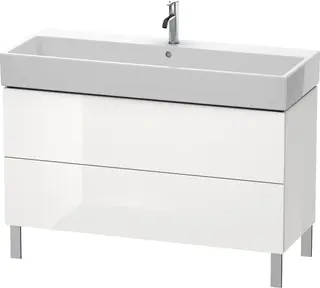 Duravit L-Cube Servantskap m/2 skuffer 1184x582x459 mm, Hvit H&#248;yglans