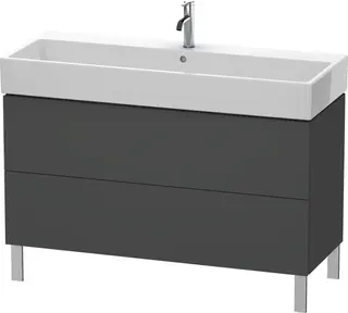 Duravit L-Cube Servantskap m/2 skuffer 1184x582x459 mm, Grafitt Matt