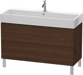 Duravit L-Cube Servantskap m/2 skuffer 1184x582x459 mm, B&#248;rstet Valn&#248;tt