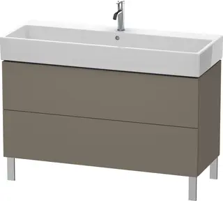 Duravit L-Cube Servantskap m/2 skuffer 1184x582x459 mm, Flanellgr&#229; Matt