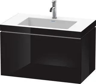 Duravit L-Cube Servantskap m/1 skuff 800x500x480 mm, Sort H&#248;yglans