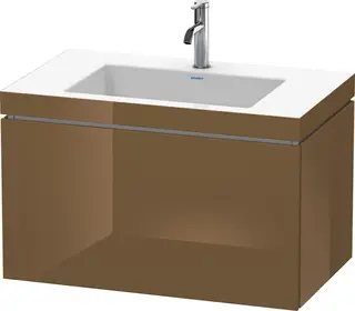 Duravit L-Cube Servantskap m/1 skuff 800x500x480 mm, Olivenbrun HG