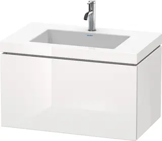 Duravit L-Cube Servantskap m/1 skuff 800x500x480 mm, Hvit H&#248;yglans Lakk