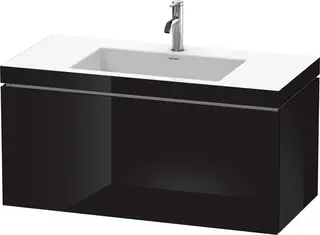 Duravit L-Cube Servantskap m/1 skuff 1000x500x480 mm, Sort H&#248;yglans