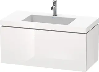 Duravit L-Cube Servantskap m/1 skuff 1000x500x480 mm, Hvit H&#248;yglans Lakk