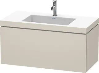 Duravit L-Cube Servantskap m/1 skuff 1000x500x480 mm, Taupe Matt