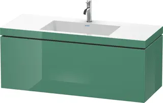 Duravit L-Cube Servantskap m/1 skuff 1200x500x480 mm, Jadegr&#248;nn HG