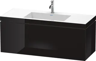 Duravit L-Cube Servantskap m/1 skuff 1200x500x480 mm, Sort H&#248;yglans