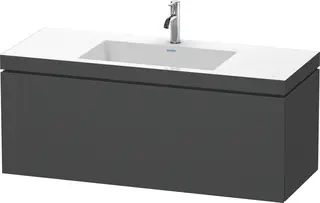 Duravit L-Cube Servantskap m/1 skuff 1200x500x480 mm, Grafitt Matt