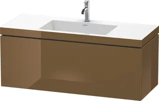 Duravit L-Cube Servantskap m/1 skuff 1200x500x480 mm, Olivenbrun HG