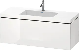 Duravit L-Cube Servantskap m/1 skuff 1200x500x480 mm, Hvit H&#248;yglans Lakk