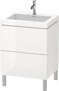 Duravit L-Cube Servantskap m/2 skuffer 600x698x480 mm, Hvit H&#248;yglans