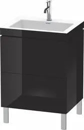Duravit L-Cube Servantskap m/2 skuffer 600x698x480 mm, Sort H&#248;yglans