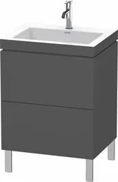 Duravit L-Cube Servantskap m/2 skuffer 600x698x480 mm, Grafitt Matt