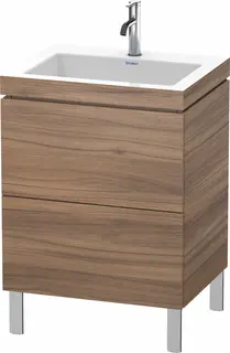 Duravit L-Cube Servantskap m/2 skuffer 600x698x480 mm, Natur Valn&#248;tt