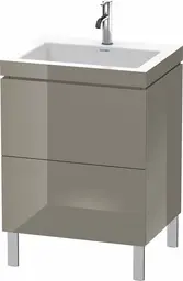 Duravit L-Cube Servantskap m/2 skuffer 600x698x480 mm, Flanellgr&#229; HG