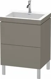 Duravit L-Cube Servantskap m/2 skuffer 600x698x480 mm, Flanellgr&#229; Matt