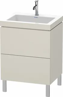 Duravit L-Cube Servantskap m/2 skuffer 600x698x480 mm, Taupe Matt