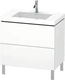 Duravit L-Cube Servantskap m/2 skuffer 800x698x480 mm, Hvit Matt