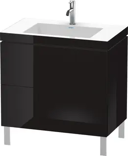 Duravit L-Cube Servantskap m/2 skuffer 800x698x480 mm, Sort H&#248;yglans