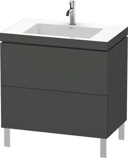 Duravit L-Cube Servantskap m/2 skuffer 800x698x480 mm, Grafitt Matt