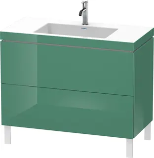 Duravit L-Cube Servantskap m/2 skuffer 1000x698x480 mm, Jadegr&#248;nn HG