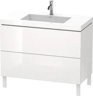 Duravit L-Cube Servantskap m/2 skuffer 1000x698x480 mm, Hvit H&#248;yglans