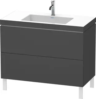 Duravit L-Cube Servantskap m/2 skuffer 1000x698x480 mm, Grafitt Matt