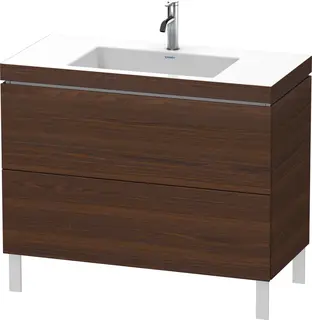 Duravit L-Cube Servantskap m/2 skuffer 1000x698x480 mm, B&#248;rstet Valn&#248;tt