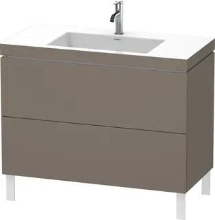 Duravit L-Cube Servantskap m/2 skuffer 1000x698x480 mm, Flanellgr&#229; Matt