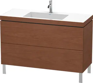 Duravit L-Cube Servantskap m/2 skuffer 1200x698x480 mm, Amerikansk Valn&#248;tt