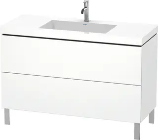 Duravit L-Cube Servantskap m/2 skuffer 1200x698x480 mm, Hvit Matt