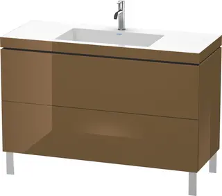 Duravit L-Cube Servantskap m/2 skuffer 1200x698x480 mm, Olivenbrun HG