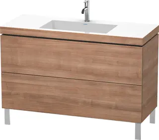 Duravit L-Cube Servantskap m/2 skuffer 1200x698x480 mm, Ticino Kirseb&#230;r