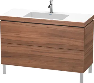 Duravit L-Cube Servantskap m/2 skuffer 1200x698x480 mm, Natur Valn&#248;tt