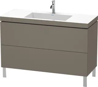 Duravit L-Cube Servantskap m/2 skuffer 1200x698x480 mm, Flanellgr&#229; Matt