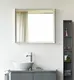 Duravit L-Cube Speil m/LED-lys 1000x700 mm. Hvit ramme