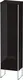 Duravit Xsquare H&#248;yskap m/1 d&#248;r, venstre 500x2001x356 mm, Sort H&#248;yglans