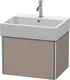 Duravit Xsquare Servantskap m/1 skuff 584x397x460 mm, Basalt Matt