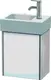 Duravit Xsquare Servantskap m/1 d&#248;r, h&#248;y 364x397x240 mm, Hvitlilla Matt Lakk