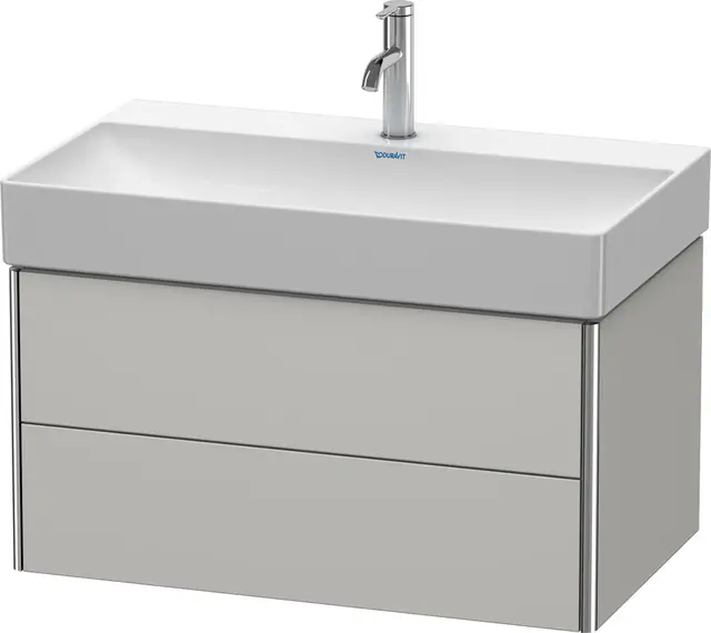 Duravit Xsquare Servantskap m/2 skuffer 784x397x460 mm, Betonggrå Matt 